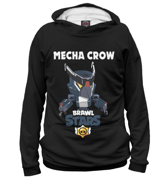 Женское худи с изображением Brawl Stars CROW цвета Белый