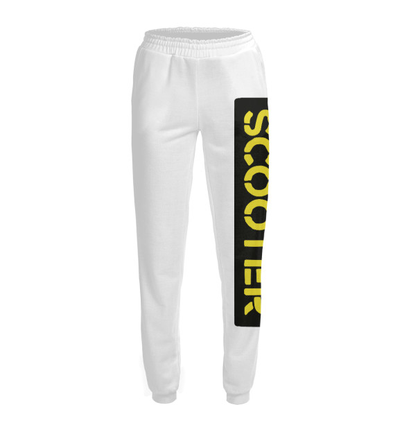 Женские спортивные штаны с изображением Scooter цвета Белый