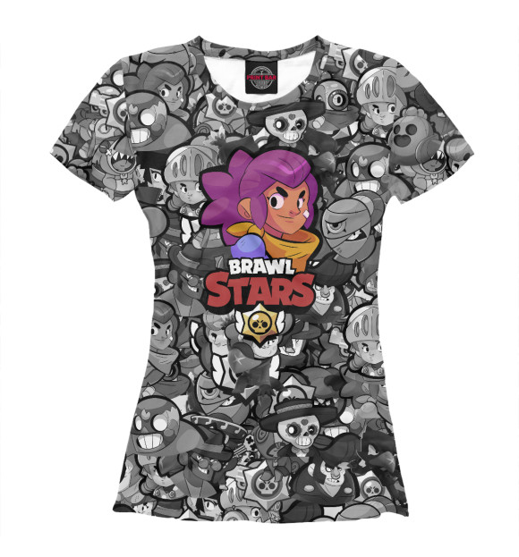 Футболка для девочек с изображением Brawl Stars: Jessie цвета Белый