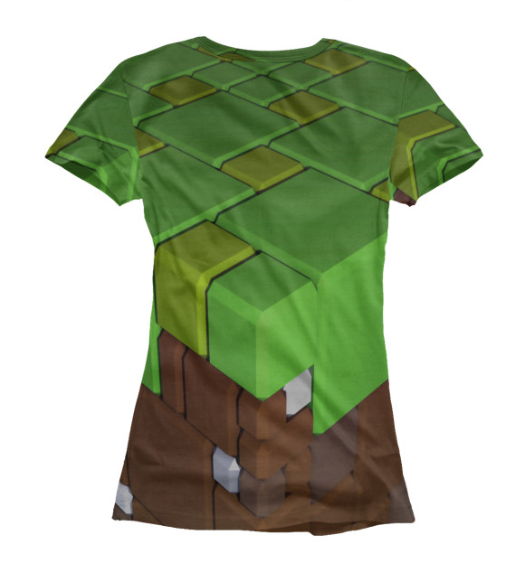 Футболка для девочек с изображением Minecraft цвета Белый