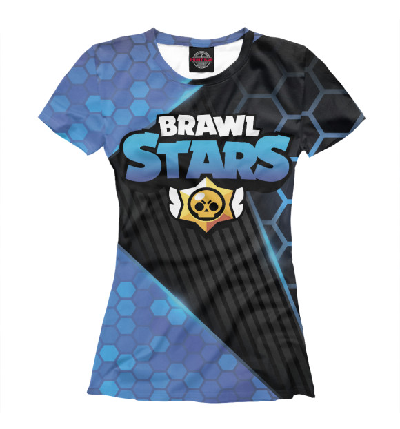 Женская футболка с изображением Brawl Stars цвета Белый