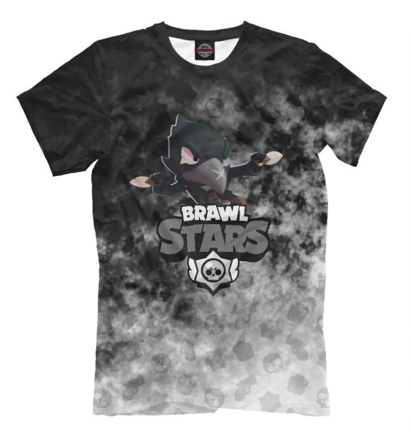 Футболка для мальчиков с изображением Brawl Stars: Crow цвета Белый