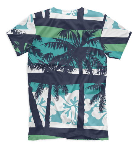 

Футболки Print Bar, Молочно-белый, Пальмы