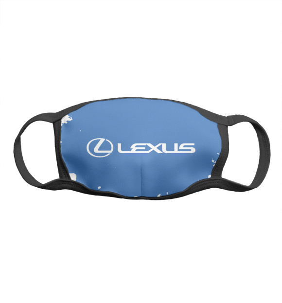 Маска тканевая с изображением Lexus / Лексус цвета Белый