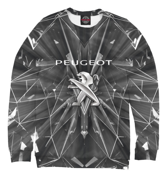 Свитшот для девочек с изображением Peugeot цвета Белый