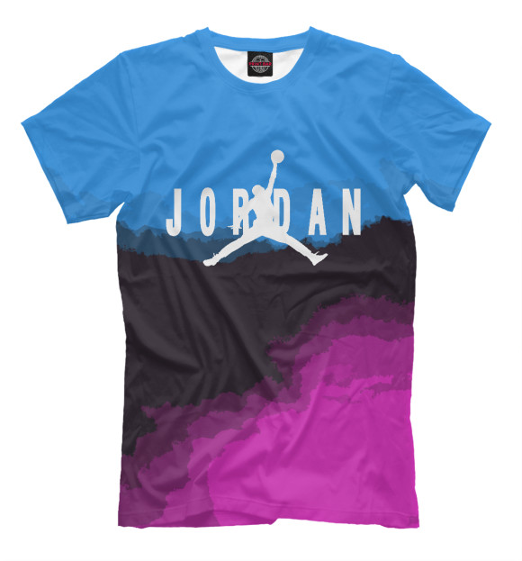Мужская футболка с изображением Jordan | Новое поколение (неон) цвета Белый