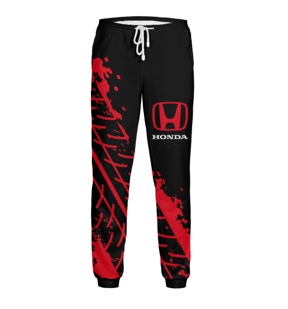 Мужские спортивные штаны с изображением Honda / Хонда цвета Белый