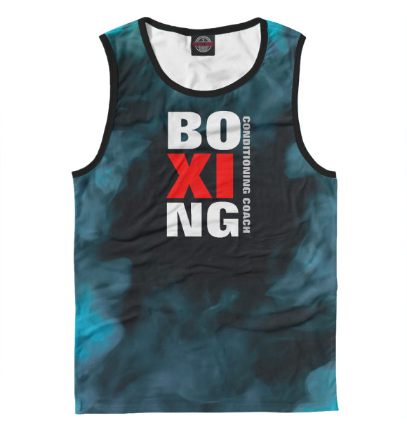Майка для мальчика с изображением Boxing Coach цвета Белый