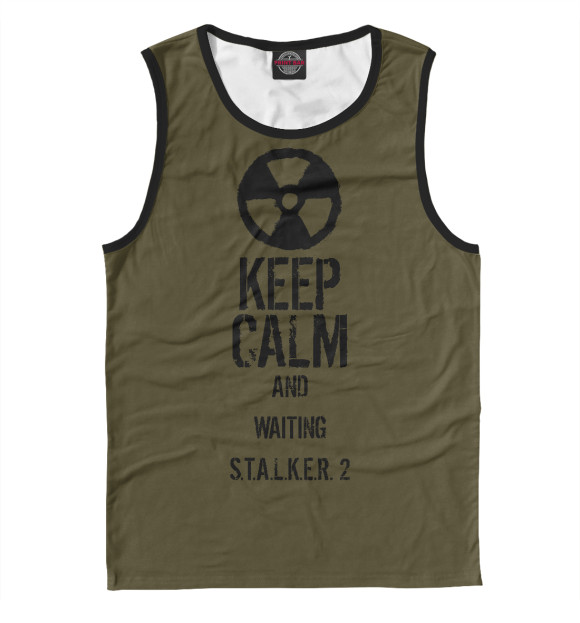 Майка для мальчика с изображением Keep calm.. цвета Белый