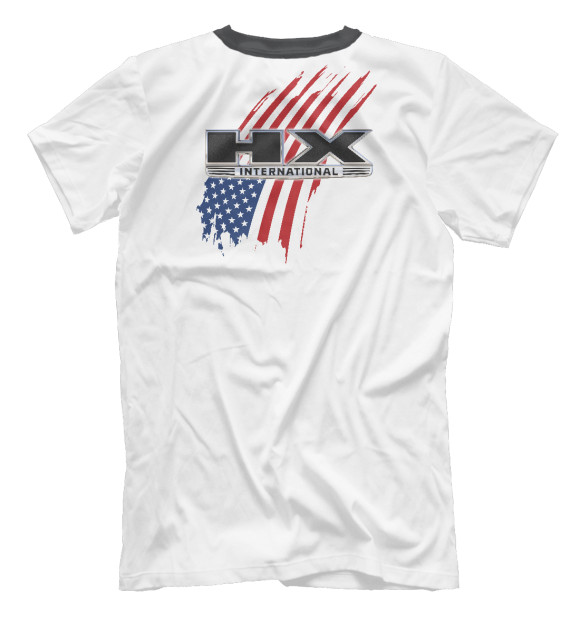 Мужская футболка с изображением Iternational HX цвета Белый
