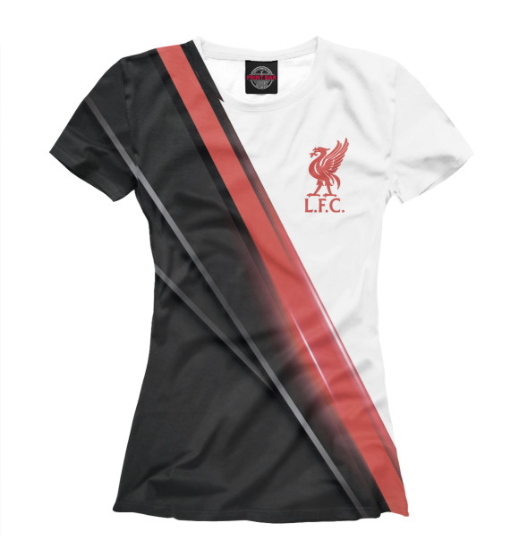 Футболка для девочек с изображением Liverpool F.C. цвета Белый