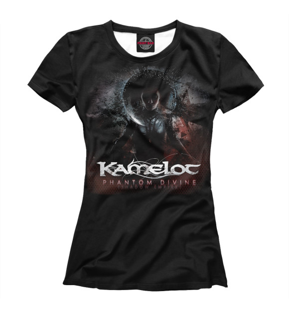 Футболка для девочек с изображением Kamelot цвета Белый