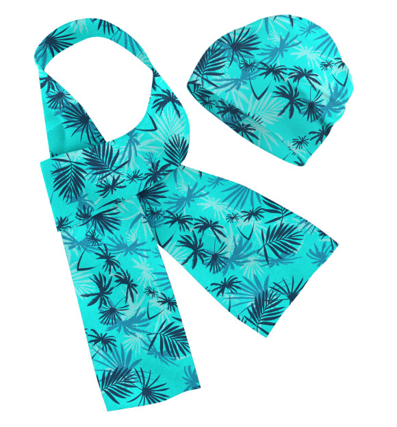 Шарф и шапка с притом GTA Style Tommy Vercetti цвета Белый Шарф и шапка с изображением GTA Style Tommy Vercetti цвета Белый