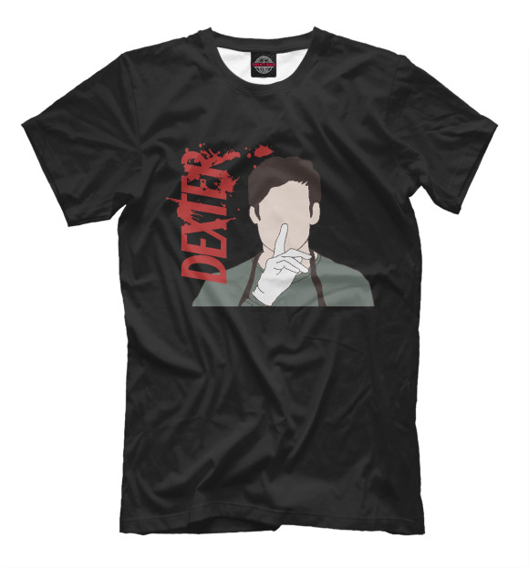 Футболка для мальчиков с изображением Dexter цвета Белый
