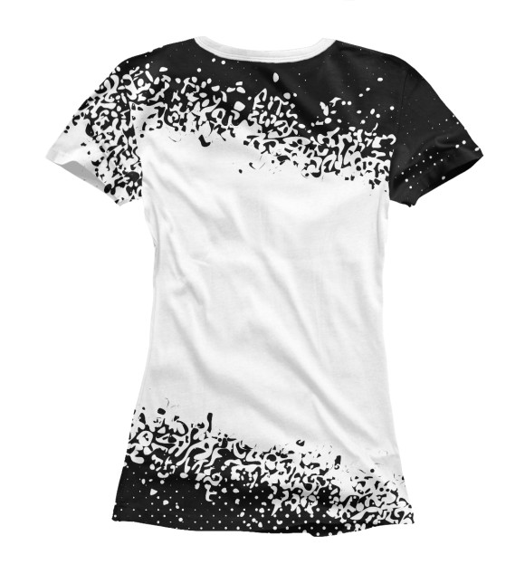 Женская футболка с изображением Marilyn Manson / Кот цвета Белый