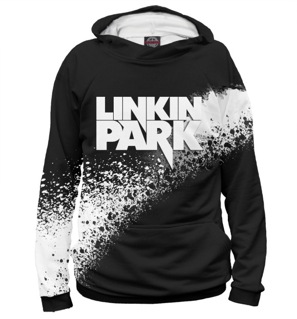 Худи для девочки с изображением Linkin Park + краски цвета Белый