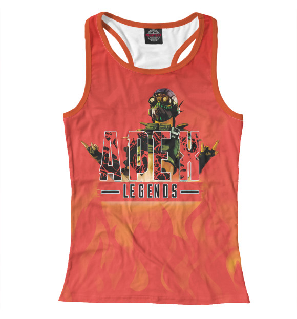 Женская майка-борцовка с изображением Bloodhound цвета Белый