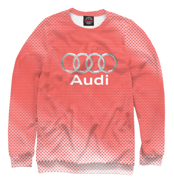 Свитшот для мальчиков с изображением Audi цвета Белый