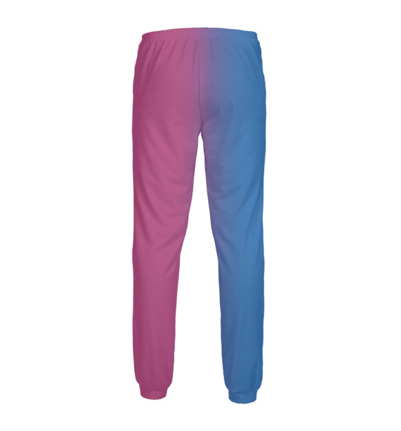 Мужские спортивные штаны с изображением Pinkblue цвета Белый