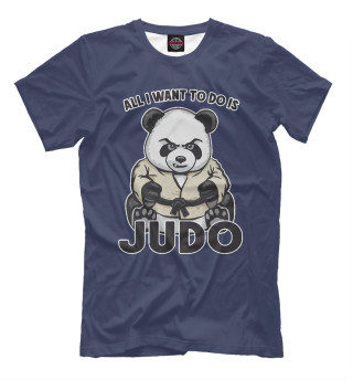 Мужская футболка Judo Panda