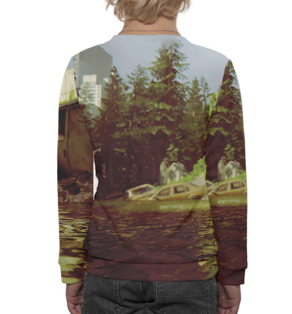 Свитшот для мальчиков с изображением Элли The Last of Us цвета Белый