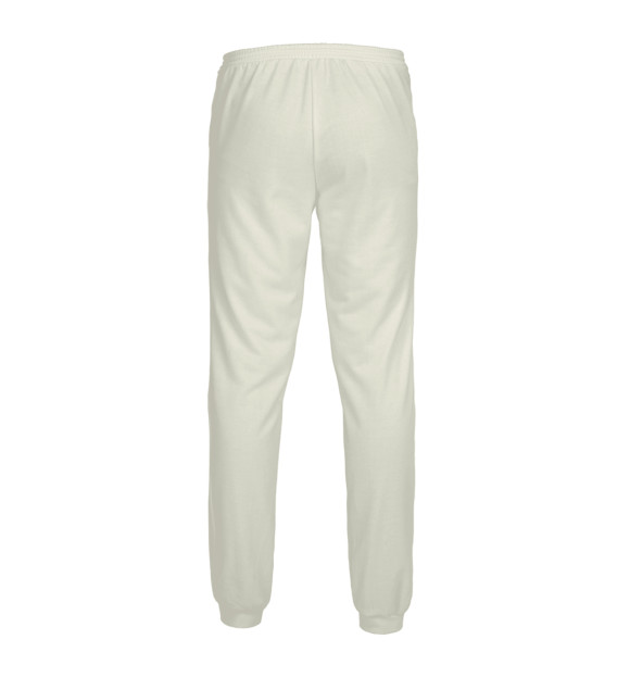 Мужские спортивные штаны с изображением Biathlon цвета Белый