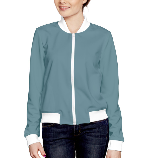 Женский бомбер с изображением Старые пилоты не умирают - они просто летают выше цвета Белый