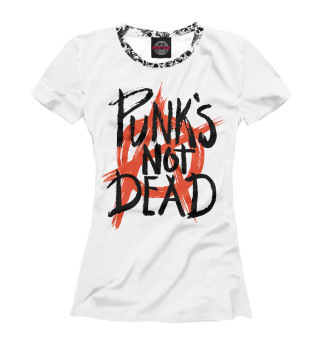 Женская футболка Punk’s Not Dead