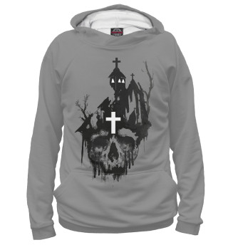 Худи для девочки Skull Church