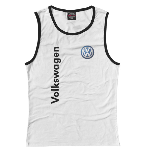 Женская майка с изображением Volkswagen цвета Белый