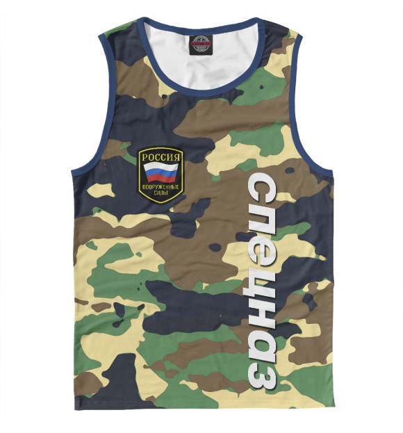 Майка для мальчика с изображением Спецназ армия цвета Белый