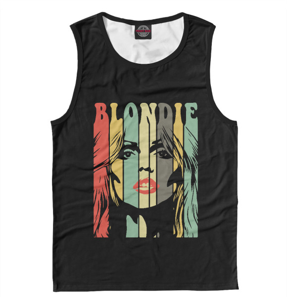 Майка для мальчика с притом Blondie Color цвета Белый Майка для мальчика с изображением Blondie Color цвета Белый