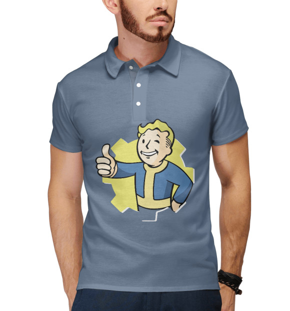 Мужское поло с притом Негативные последствия цвета Белый Мужское поло с изображением Негативные последствия цвета Белый