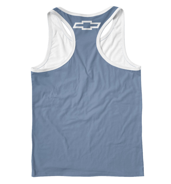 Мужская майка-борцовка с изображением Chevrolet Camaro ZL 1 цвета Белый