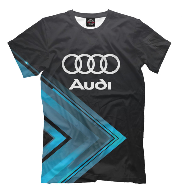 Футболка для мальчиков с изображением Audi цвета Белый