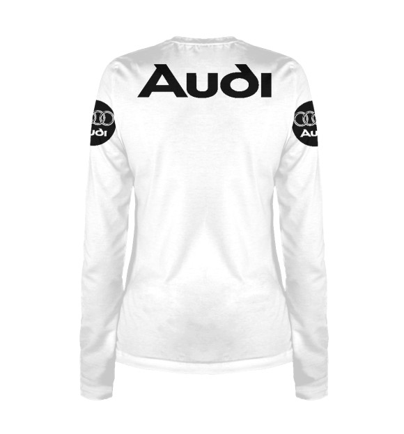 Женский лонгслив с изображением Audi цвета Белый