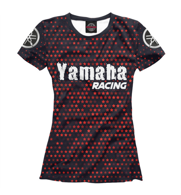 Футболка для девочек с изображением Ямаха | Yamaha Racing цвета Белый
