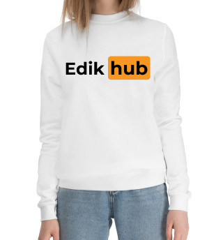 Женский хлопковый свитшот Edik | Hub