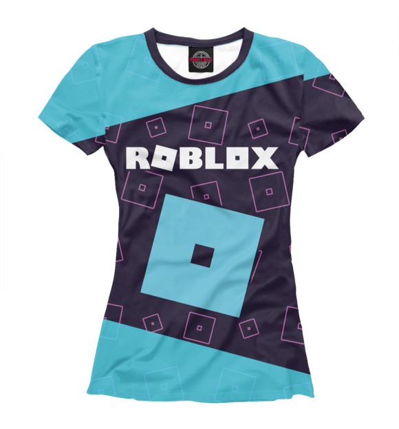 Футболка для девочек с изображением Roblox / Роблокс цвета Белый