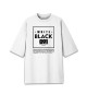 Мужская футболка оверсайз Black and white 091