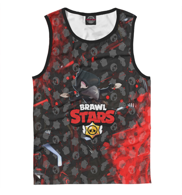 Майка для мальчика с изображением CROW | ВОРОН цвета Белый