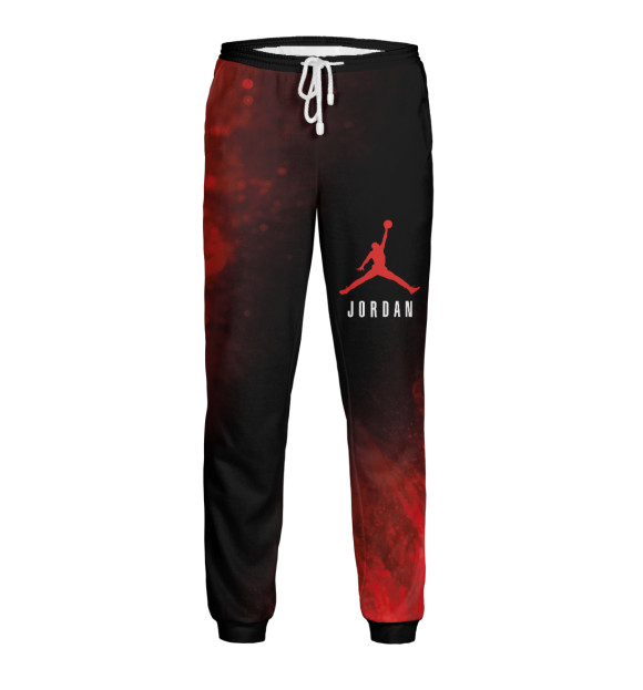 Мужские спортивные штаны с изображением Air Jordan (Аир Джордан) цвета Белый