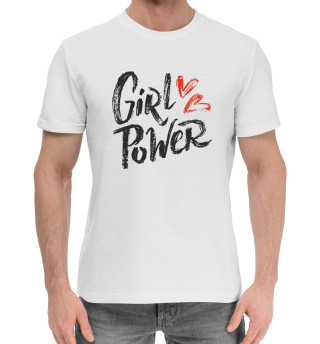 Хлопковая футболка для мальчиков Girl power