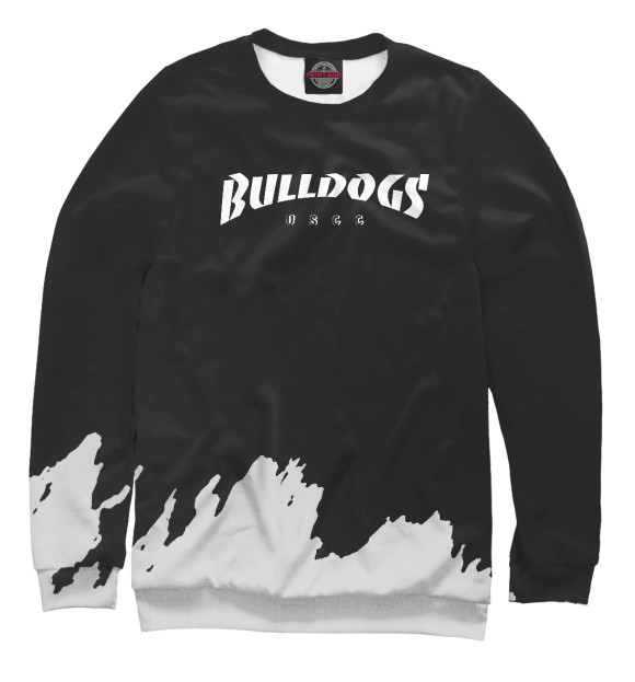 Свитшот для мальчиков с изображением Bulldogs Skater цвета Белый