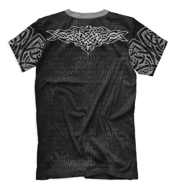 Мужская футболка с изображением Руны цвета Белый