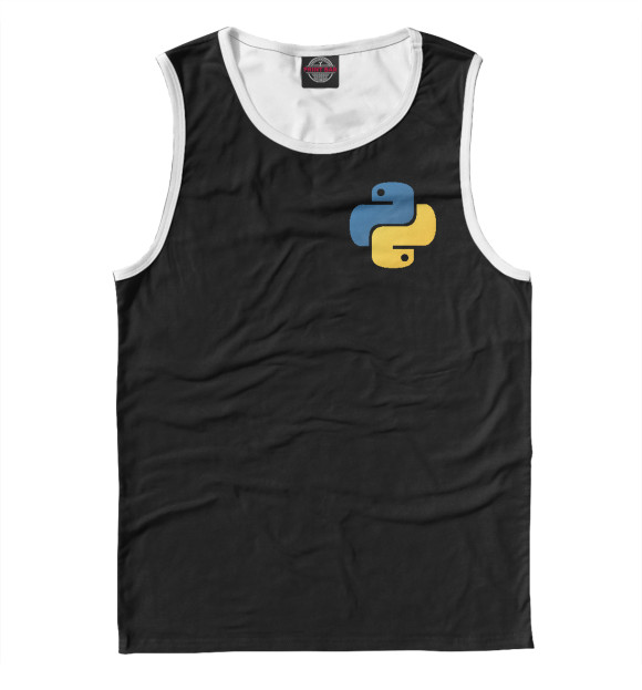 Мужская майка с изображением Python цвета Белый