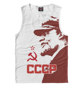 Майка для мальчика СССР Владимир Ильич Ленин на белом фоне