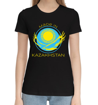 Хлопковая футболка для девочек Сделано в Казахстане