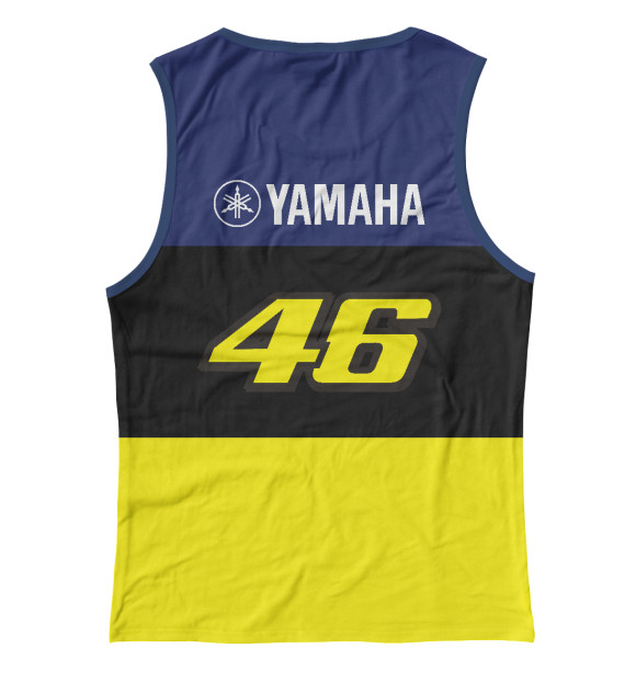 Женская майка с изображением Yamaha VR46 цвета Белый