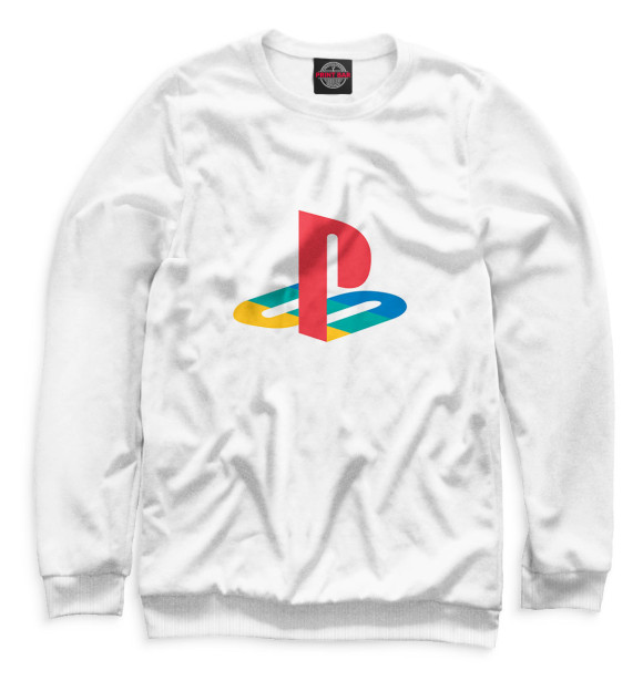 Женский свитшот с изображением Sony PlayStation цвета Белый